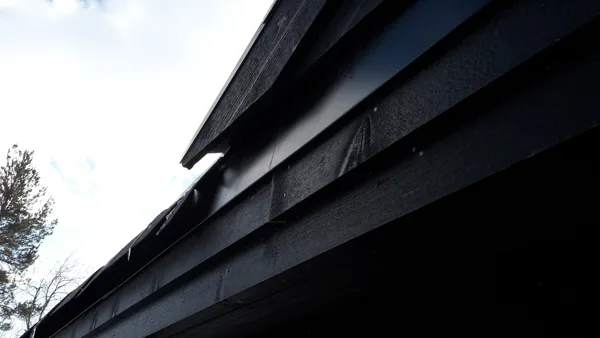 Traditional Scandinavian wooden facade